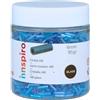 INNSPIRO Rocciaia di vetro cilindro aurora boreale blu bambini diam. 1,80 x 6 mm. 95 g.