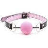 Kutocesy Bavaglio in Silicone Regolabile Bavaglio Bocca Estrema Sesso Ballgag Giochi Sesso Coppie Bondage Kit Signore Giocattoli Del Sesso (Pink)
