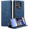 Monweicz Cover Compatibile con Redmi Note 13 Pro 4G, Custodia Portafoglio con Slot per Scheda, Protezione Completa Premium in Pelle PU, Flip Libro Magnetica Redmi Note 13 Pro 4G, Blu