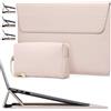 HYZUO 15 Pollici Borsa Custodia PC Portatile con Supporto Regolabile per MacBook Air 15 M5 A3448 M4 A3241 M3 A3114 M2 A2941 2026-2023, MacBook Pro 15, 15 Surface Laptop 7/6/5/4, Albicocca