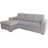 BellaHome DIVANO CON PENISOLA REVERSIBILE BELLAHOME BOLOGNA BEIGE TESSUTO SFODERABILE...