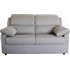 BellaHome DIVANO 2 POSTI MAXI BELLAHOME FIRENZE GRIGIO TESSUTO SFODERABILE E ANTIMACC...
