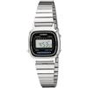 Casio Orologio CASIO Vintage LA670W-1A Donna Acciaio Nero Chrono Classico Digitale FIV