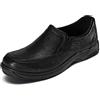 Dunham Mens Battery Park Slip-on Loafers Shoes, Black, 13 X-Wide US