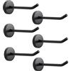 NearMoon Ganci appendiabiti, ganci da parete per appendere cappelli e accappatoi, in acciaio inossidabile 304, resistenti, per garage, bagno, soggiorno, hotel, cucina, garage, confezione da 6 (10 cm,