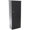 HomeDesign 3d Home Design Homedesign cassetta delle lettere HDM-1650, nero, acciaio, HxLxP 1050x380x230 mm, serratura a cilindro con doppia chiave, vano portapacchi, kit di fissaggio incluso