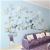 guangmu 3D Albero Adesivi, Fai da te Albero Adesivo da Parete Murali Cornici per Foto Sticker Decorazioni per Soggiorno, Camera da Letto(X Argento Destra,L: 175 * 230CM)