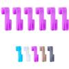 Wellgro 6 ganci per termosifoni, Made in Germany, ganci per asciugamano, ganci per termosifoni, colore viola