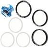 Ztolbriy Set di 6 Guarnizioni per Cuscinetti Interni per Bicicletta - 24mm Manovella Distanziatori Inferiori con Rondelle per BB86/91/92/BB30/PF30, Alluminio e Acciaio Inox per Prestazioni Ottimali