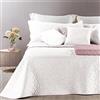 Caleffi - Copriletto-trapuntato Patricia Tinta Unita Matrimoniale Bianco