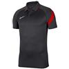NIKE Dri-Fit Academy Polo Manica Corta, Grigio/Rosso/Bianco (Anthracite/University Red/White), M Uomo