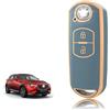 TOOMUME Cover Chiave TPU, Custodia Chiave Adatto per Mazda 2/3/6 M2 M3 M6 CX-3 CX-4 CX-5 CX-7 CX-8 CX-9 CX-30 CX-60 MX-5 MX-30 Atenza Axela, Copri Chiavi Guscio Chiave Auto Telecomando - Smart Key