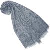 Lorenzo Cana 78369777 - Sciarpa da donna in cashmere, cashmere grigio-crema. 70 x 200 cm