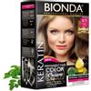 Bendida BIONDA Professional Tinta Capelli 8.73 Caramello 200 ml Cheratina | Colorazione permanente 8.73 Caramello con cheratina e moringa, copertura totale dei capelli bianchi e lunga durata