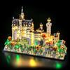 BRIKSMAX Kit di luci 2.0 compatibile con Lego Architecture Neuschwanstein Castle 21063 - Kit di illuminazione a LED (solo accessori), tecnologia per nascondere i cavi per display, regali e
