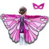 AffeGifts Costume Farfalla Bambina, Grande Capo Farfalla per Bambini Costume Farfalla Wings Fancy Butterfly Mantello Morbido Principessa Farfalla Scialle Dress Up per 4-10 Yeas Old (Rosa)