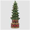 EDG Pino Natalizio con LED H100cm Verde Rosso Base Tamburo EDG