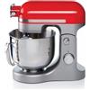 Ariete 1589 Impastatrice Planetaria Moderna 1600 Watt 11 Velocita' 5.5 Litri 3 Accessori per Impastare Amalgamare e Montare Rosso