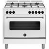 La Germania AMN965EBV-24 Americana Cucina 90cm Bianco 5 Fuochi a Gas Forno Singolo Elettrico