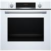 Bosch HBA534BW3 Serie 4 - Forno da incasso elettrico multifunzione, 71 L, Classe A+, 7 funzioni di cottura, funzione pizza, Bianco