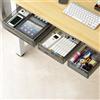 Hivexagon Set da 3 Cassetto Sotto Scrivania, Organizer Nascosti per Cassetti Sotto Scrivania - Organizer per Cassetti da Scrivania Ideali per Ufficio, Scuola e Cucina
