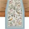BSITSSS Runner Tavola Moderno 33 x 183 cm, Runner Tavolo Fiori Uccelli Stile Cinese, Tavolo Decorazioni per Matrimonio Caffè Armadietto Mobili Soggiorno