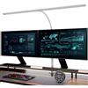 EYOCEAN Lampada da scrivania a LED con controllo gestuale e telecomando, 24 W, 80 cm, lampada da scrivania con morsetto, dimmerabile, temperatura di colore regolabile, lampada per monitor, luce diurna