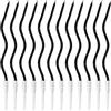 GOTRUST 12pcs Candeline Compleanno Lunghe Sottili, Candele Compleanno a Spirale, Candela Torta con Supporto, Metallici Candele Cupcake per Compleanni, Anniversary, Matrimonio