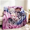 WZXGHE Coperta Con Gatto 130x150,Morbida e Accogliente Gatti Divano Coperta,Per Ragazze,Ragazzi, Adulti (Gatto-B, 130x150cm)