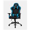 DRIFT DR110BL sedia per videogiochi Poltrona per gaming Seduta imbottita Nero, Blu