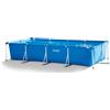 Intex Piscina Fuori Terra con Telaio Portante Piscina Esterna da Giardino in PVC triplice strato Rettangolare 450x220x84h cm - 28273 Rectangular Frame