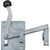 Connex DYB2900011 DYB2900011-Trappola, 80 x 100 mm, con Gancio, Destra e Sinistra, pomello, chiavistello per cancello da Giardino, Zincato Blu