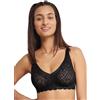 sloggi Donna Zero Feel Bliss Soft Bra, Nero