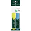 Faber-Castell 254891 - Blister 2 Textliner 48 - Giallo/Blu