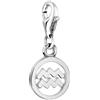 Nenalina charm segno zodiacale acquario in argento per donna 713291-000
