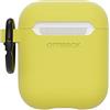 OtterBox Custodia OtterBox Soft Touch per AirPods (1ª gen 2016 / 2ª gen 2019), soffice al tatto, antishock, graffi e cadute, ultra sottile con moschettone, Giallo