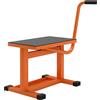 DURHAND Cavalletto Alzamoto max 150 kg in Metallo con Superficie in Gomma e Manovella, 48x34x43 cm, Arancione | Aosom Italy