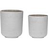 HÜBSCH - Set di 2 Among - Grigio - Polvere di pietra