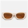 RetroSuperFuture Occhiali da Sole Amata Panna KF4 Beige/Marrone Unisex