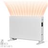 VEVOR Riscaldatore a Pannello per Ambiente, Riscaldatore Elettrico da 2000 W con Telecomando e Controllo Touch, 3 Modalità, Timer 24 Ore, Design con Supporto o Montaggio a Parete per Casa e Ufficio