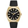 Fossil Orologio Everett da uomo, Movimento al quarzo con data a tre lancette e cinturino in pelle o acciaio inossidabile, 42 mm, Nero metallizzato