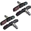 cyclingcolors 4x Pattini Pastiglie freno per bici Wet Rain Mixed Dry 2 paia 70mm V-Brake compatibili con Shimano Tektro Avid Sram Rim Cycle MTB City Bike