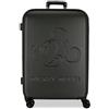 Disney Mickey Good Trip Valigia media nera 49 x 70 x 27 cm Rigido 3,86 kg Chiusura TSA ABS 3,86 kg 92,61 L estensibile, Nero, Taglia unica, Valigia media