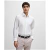BOSS BLACK Boss Camicia Slim Fit In Popeline Di Cotone Elasticizzato Uomo