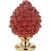 BONGELLI PREZIOSI Pigna Siciliana Decorazione 17cm Rosso Oro Marmorino