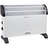 Zephir zcv2000m termoconvettore elettrico da pavimento 2000 w / 3 livelli protezione anti-surriscaldamento bianco/nero