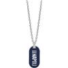 SSC Napoli - Forza Napoli SSC Napoli - Collana in acciaio con pendente rettangolare smaltato blu