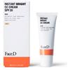 HCS Srl FaceD Instant Bright CC Cream Light - Crema correttrice del colore SPF20 colore chiaro - 40 ml