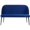 Beliani - Divano 2 Posti In Velluto Blu Scuro Osby