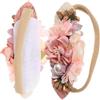 ibasenice 2 Pz Fascia per bambini neonata per neonata turbante per bambini fasce floreali per neonati fascia floreale infantile decorazioni per per bambini strass